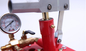 Pompe vérificatrice de pression de manuel en acier fin pour des travaux de construction